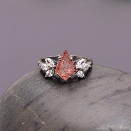 Zierlicher roter Erdbeerdrachen Vintage Ring 925 Sterling Silber oxidiert Schmuck - Bild 14 von 20