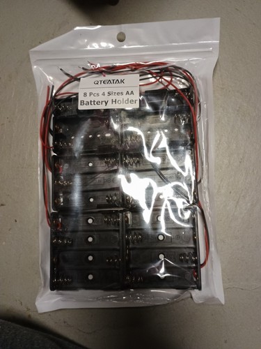 Eight Pack Of AA Battery Holders Solderable