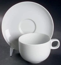 Rosenthal ‘Moon’ White Coffee Cup & Saucer Set