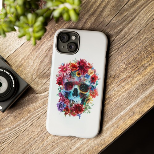 Skull Flowers Abstract Phone Case for iPhone, Samsung Galaxy, Pixel - 第 19/163 張圖片