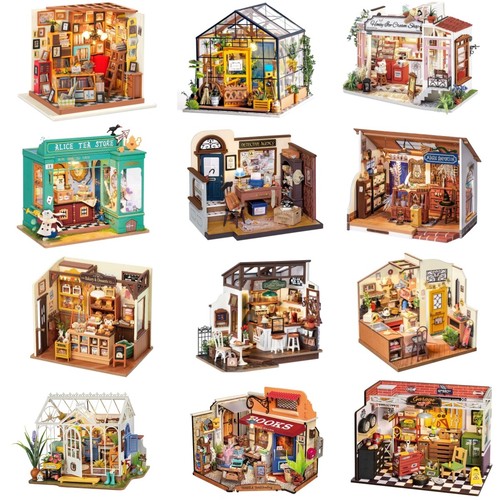 Rolife DIY Wooden Miniature Dollhouse Handmade Doll House with Lights Gifts - Picture 2 of 173
