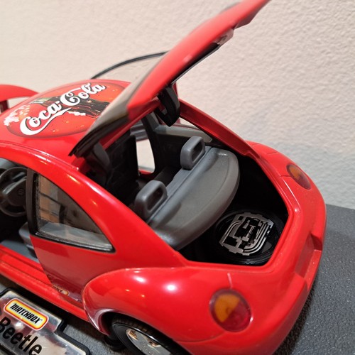 1999 Matchbox Coca-Cola Red Volkswagen Beetle Diecast 1:18. Loose Item - Picture 4 of 8