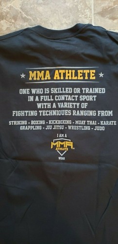 NEW MMA Athlete Grappling Jiu-Jitsu Fighter UFC T Shirt Double Sided ๐ฅ ๐ฅ ๐ฅ - Picture 4 of 4