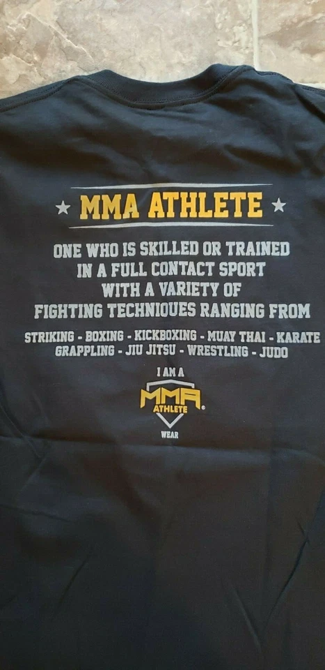 NEW MMA Athlete Grappling Jiu-Jitsu Fighter UFC T Shirt Double Sided 🔥 🔥 🔥  - Image 4 of 4