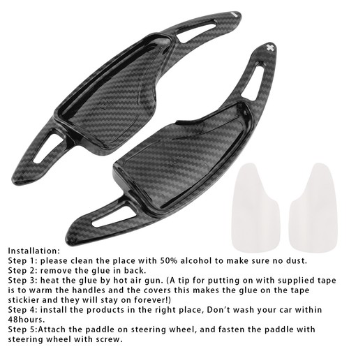 SteeringWheel PaddleShifterExtensions For Chevrolet C7 Corvette Camaro 14-23 S12 - Picture 2 of 13
