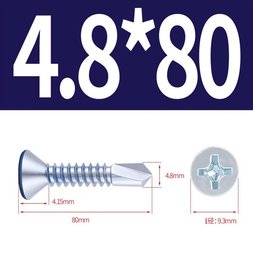 Tornillos de perforación DIN 7504 acero galvanizado cabeza avellanada autorroscante Ø 2,9 - 5,5 mm - Imagen 39 de 46