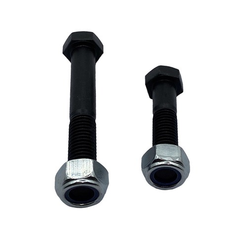 M18 x 130mm Hex Bolt & Nyloc Nut Metric Coarse 2.5p HT Class 12.9 Black - Picture 4 of 5