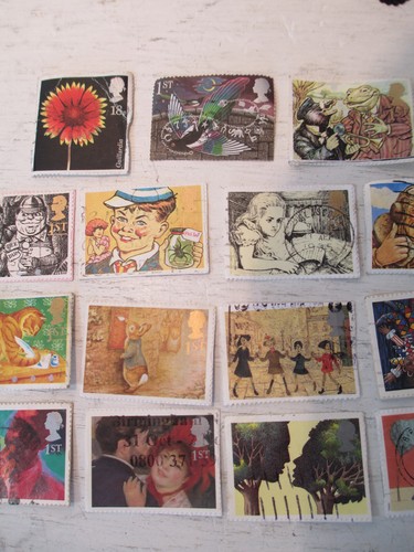 Vtg 19 Different Great Britain Postage Stamps 1953-1996 Queen Elizabeth II (1953 - Picture 3 of 5