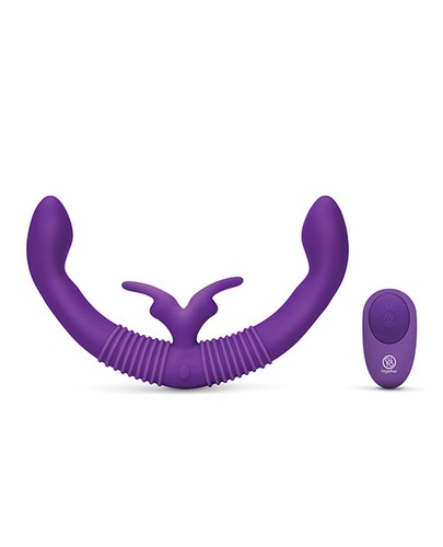TOGETHER FEMALE INTIMACY DUAL REMOTE CONTROL VIBE DOUBLE DONG VIBRATOR - Picture 3 of 5
