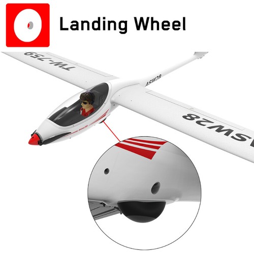 Volantexrc RC Plane Glider ASW28 V2 2.6m 759-1 PNP Airplane - Picture 4 of 7