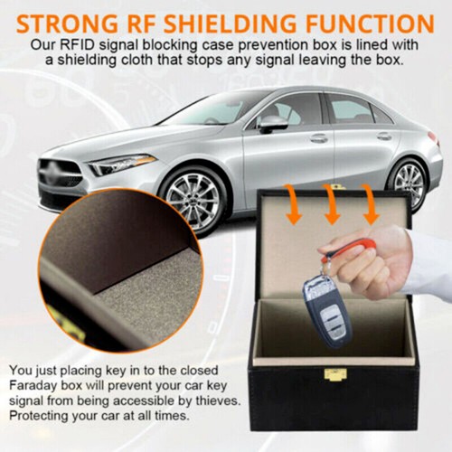 Signal Blocker Fall Box Anti-Tracking für Autoschlüssel Handy Anti-Strahlen Case - Bild 8 von 13