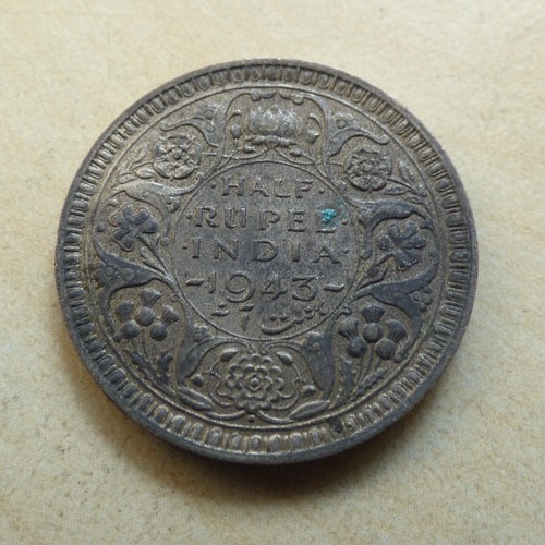 British India George VI 1/2 Rupee 1944, 1942, 1943,1945 or 1947 Choose your date - Picture 2 of 17