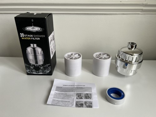 VeoryFly 20 stage shower filter hard water purifier replacement cartridge Vita C - Picture 3 of 14