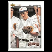 Mike Benjamin #268 1992 Upper Deck San Francisco Giants Baseball Card MLB NM