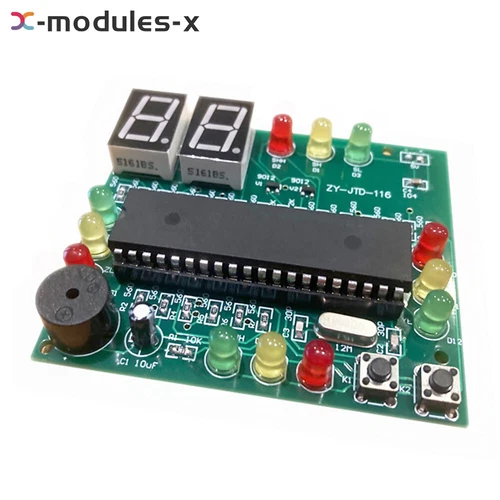 51 Single-chip Microcomputer Traffic Light Kit Signal Light DIY Assembly Parts