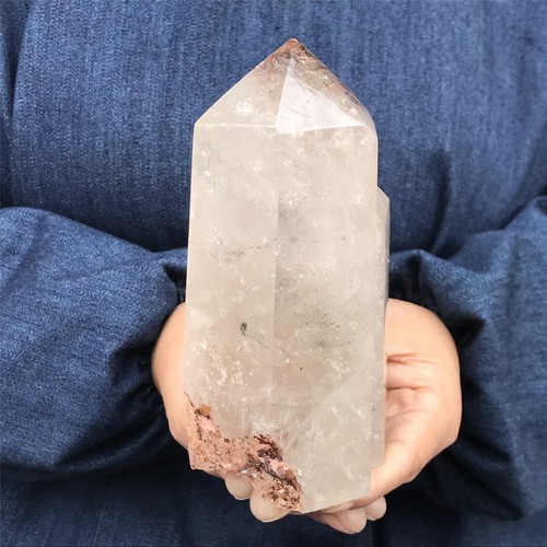Obelisco de cristal de clorito natural de 1,8 libras piedra curativa XA4216 - Imagen 7 de 21