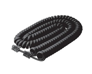 10 New 9/' Black Handset Curly Cords for Avaya Lucent AT/&T /& Other black phones