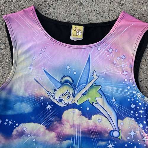 Camiseta sin mangas elástica vintage Disney Tinker Bell Y2K etapa 28 para mujer talla M/L LIMPIA - Imagen 7 de 7