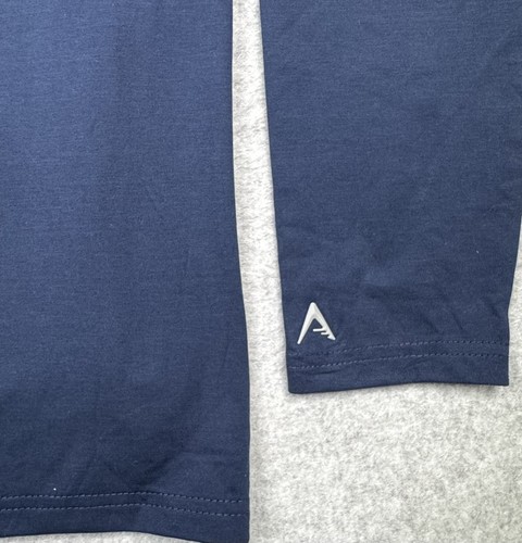 New York Rangers Pullover Mens Large Blue Antigua Hockey NHL Hooded 1/4 Zip New - Picture 10 of 10