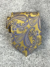 Men's Italo Ferretti Silvi Marina Luxury Silk Tie Italy  Geometric