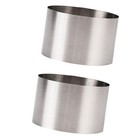 2pcs Round Shaped Stainless Steel Mousse Ring Cake Cookie Baking Mold Biscuit