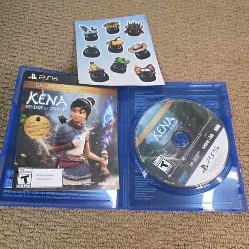 Kena Bridge of Spirits  Deluxe Edition Sony PlayStation 5 Disk Mint No Manual  - Picture 3 of 4