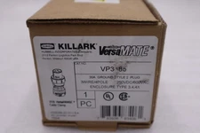 KILLARK VP3485 30A GROUND STYLE 2 PLUG, 3-WIRE 4-POLE - STOCK 3707CC