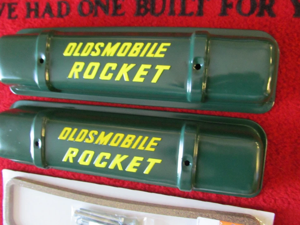 1954-1956 Oldsmobile 88 98 Starfire V8 Restored Engine Valve Cover Set — 第 4/4 张图片