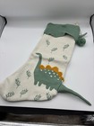 Festive Dinosaur Boys Christmas Stocking Nwt Pom Pom Isaac Mizrahi 22” 