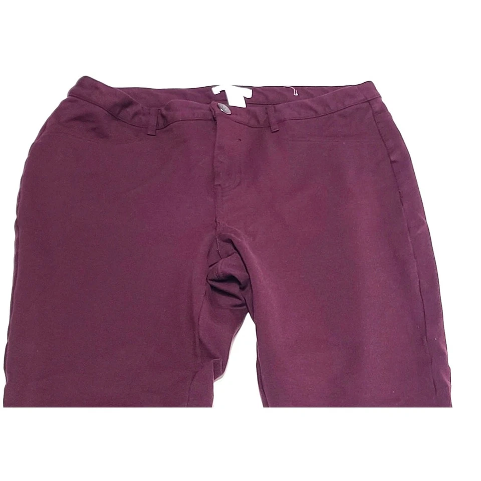 Lauren Conrad Borgoña Vestido Pantalón Mujer Talla 12 Foto 2 de 4