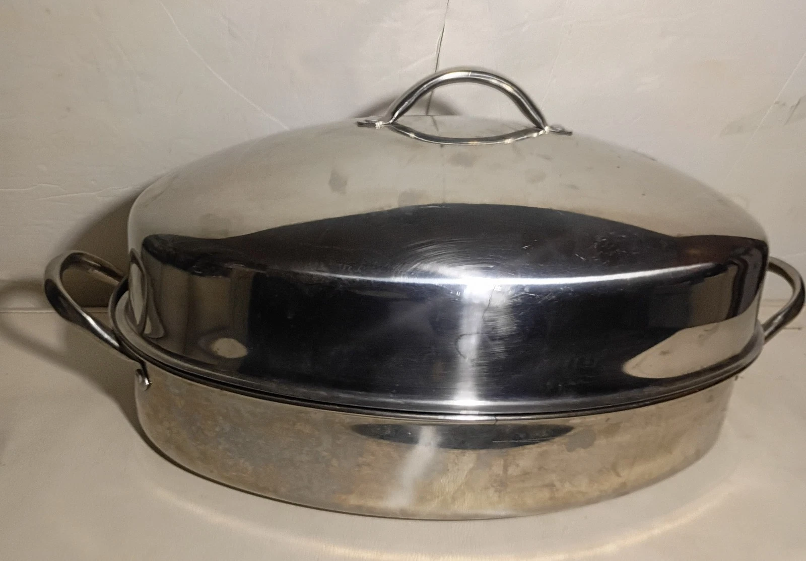 COOK`S CLUB Quality & Design 18/10 Stainless Steel Oval Roasting Pan 18 x 12
Opens in a new window o