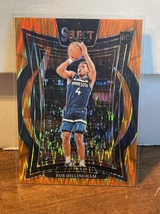 2024-25 Select Basketball Orange Flash Prizm Concourse 84 Rob Dillingham