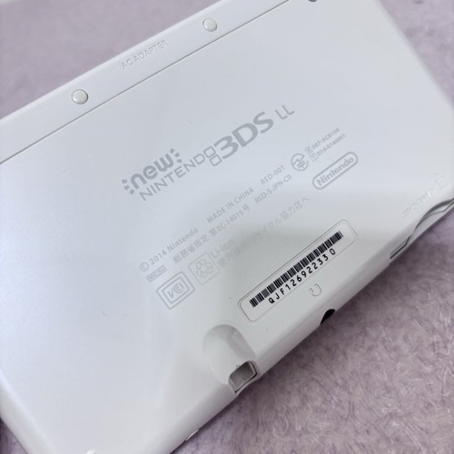 New 3DS LL RED-001 Pearl White Console Clean - Picture 8 of 10
