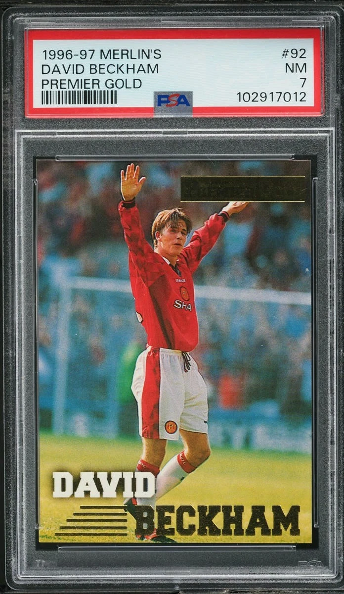 David Beckham trading card