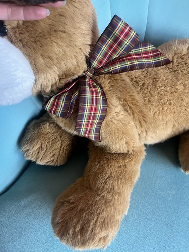Vintage Gund Mutt Dog Beige Soft Plush Toy Puppy Floppy Beagle Russet ? 23” - Picture 3 of 9