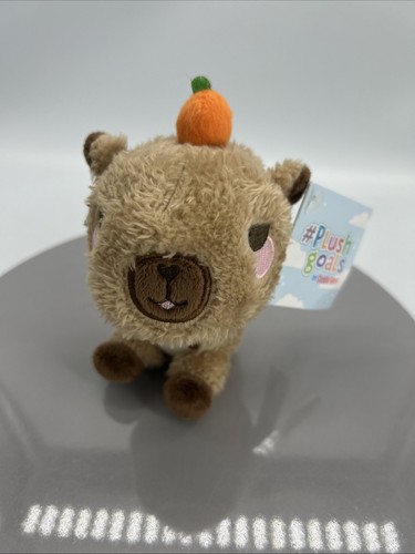 Cuddle Barn #Plush Goals Camden The Calm Capybara Backpack 5" Plush Bent Tag - Picture 1 of 7