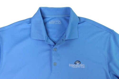 Nike Imperial Lakes Golf & Country Club Palmetto Florida Blue Polo Shirt Men's L - Picture 5 of 21