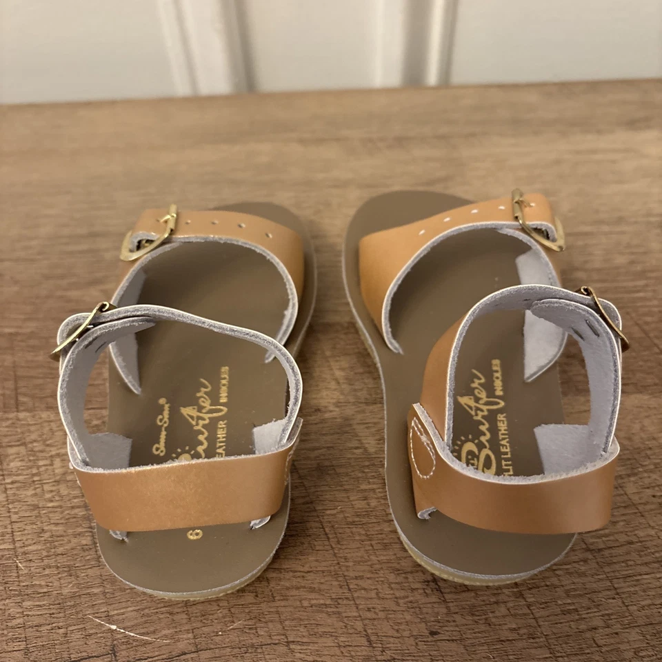 Sun-San Salt Water Sandals,water safe Sea Wee style,rose gold , Size 6 Toddler - Image 4 of 4