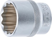 "Bgs STECKSCHLÜSSEL-EINSATZ ZwÖLfkant, Innenvierkant 12,5 MM (1/2\"), SW 28 Mm"