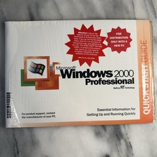 MICROSOFT WINDOWS 2000 PROFESSIONAL WITH SP4 FULL OPERATING SYSTEM MS WIN PRO