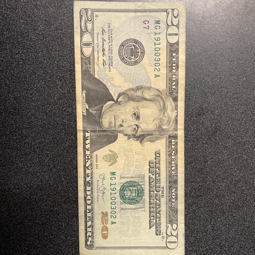 Twenty Dollar Bill True Birthday Anniversary Fancy Serial Number 02-03 Or 03-02 - Picture 2 of 8