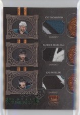 2010 Crown Royale Royal Lineage /20 Joe Thornton Pavelski Patrick Marleau Patch