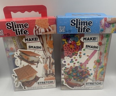 Slime Life Bowl of Fruity Cereal And S mores DIY Slime Kits Lot Of 2 Easter Gift