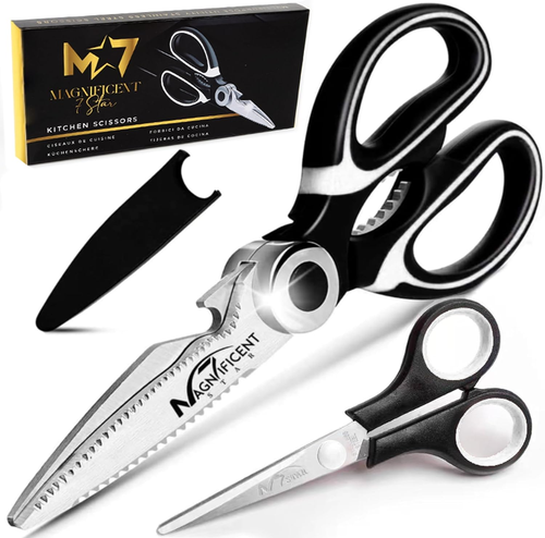 Prachtvolle Küchenschere, strapazierfähige Schere für den Küchengebrauch mit Sicherheit - Bild 8 von 12