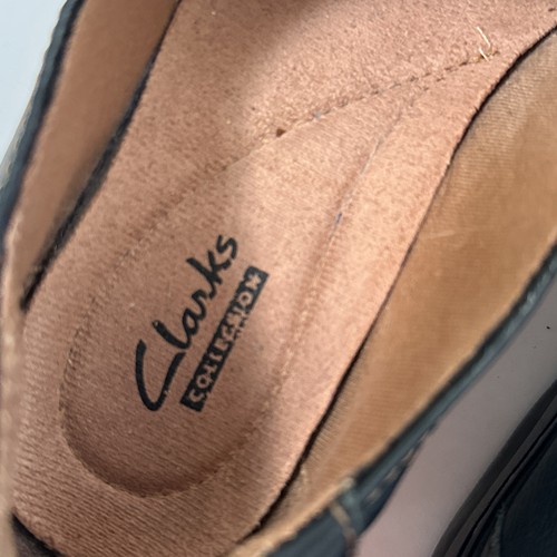 Zapatos mocasines informales cómodos de cuero azul marino Clarks Collection para mujer 7,5 - Imagen 8 de 12