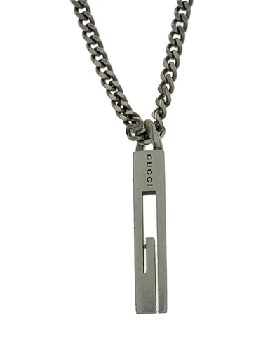 GUCCI SV925 Collana in argento con top da uomo usata