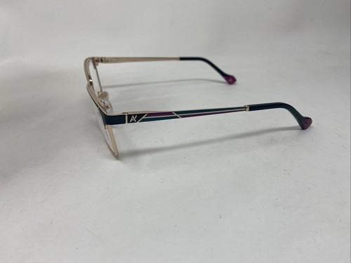 YALEA EYEWEAR GULWE VYA004 0376 54-15-140 GOLD PURPLE GREEN FLEX HINGE N854 - Picture 2 of 8