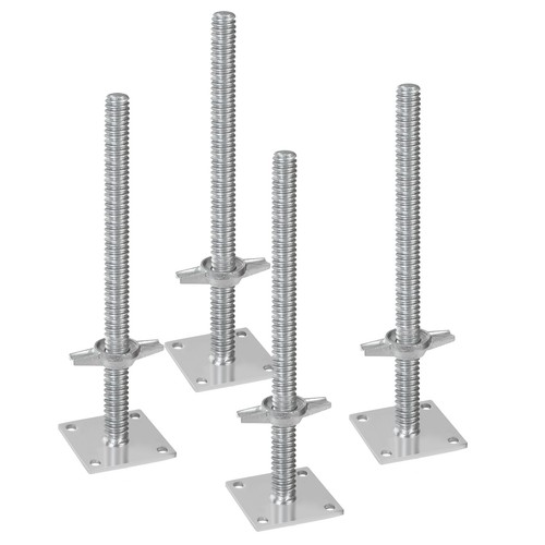 4-Pack Adjustable Leveling Jacks 18" Solid Screw for Baker-Style Scaffolding - Picture 9 of 12
