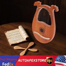 16 String Lyre Harp Mahogany Body With Tuning Key String Cartridge 