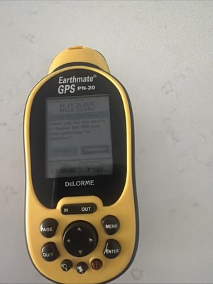 DeLorme Earthmate GPS PN-20 Handheld - Yellow with Memory Card